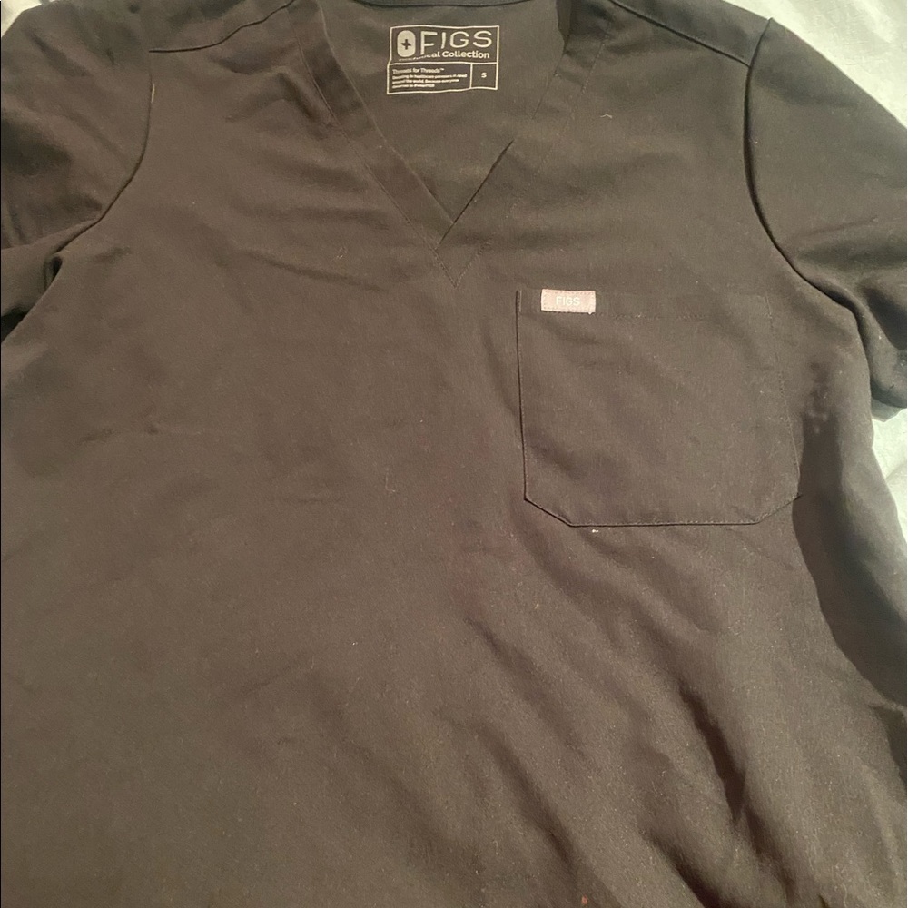 Black Figs Scrub Top
